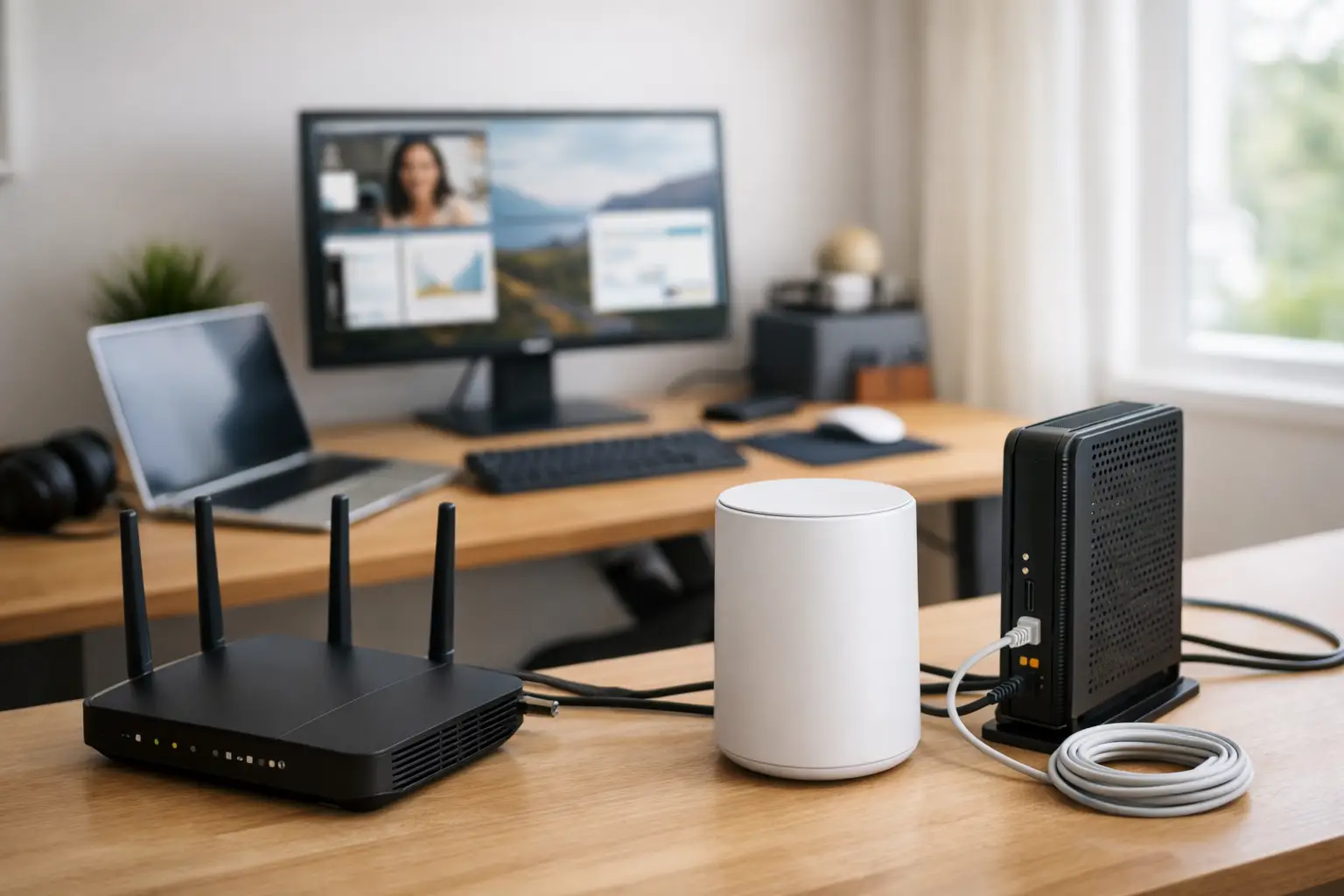 Remote Work Internet Setup Example for Home